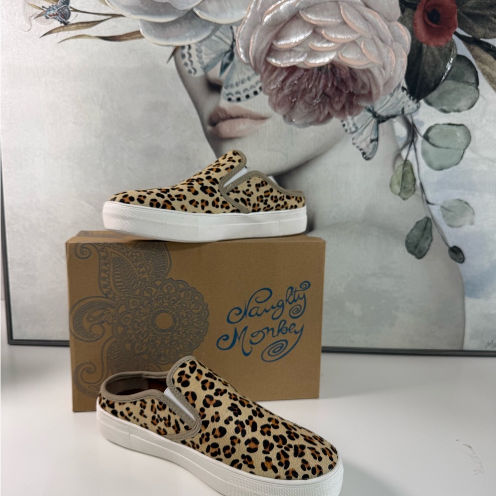 Naughty Monkey Leopard Print Slip-On Sneakers - Picture 2 of 4